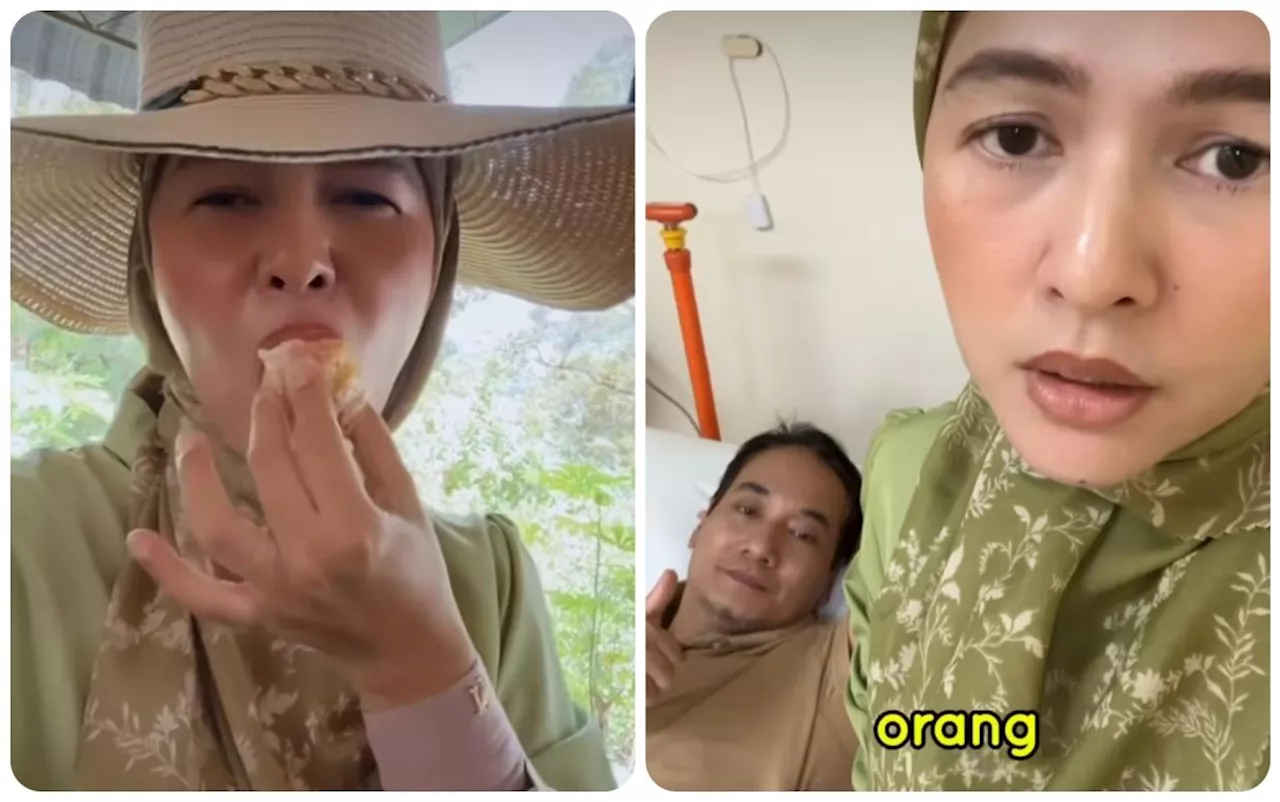 Singer Sharifah Zarina's vacation ends in hospital after husband experiences pain from eating durian