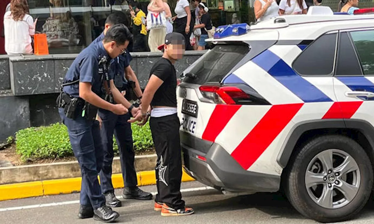 3 teens arrested after allegedly placing legs over ledge of Lucky Plaza rooftop carpark
