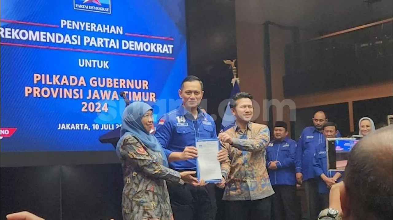 Demokrat Resmi Dukung Khofifah-Emil Dardak di Pilkada Jatim, AHY: Pasangan Ideal dan Berpengalaman