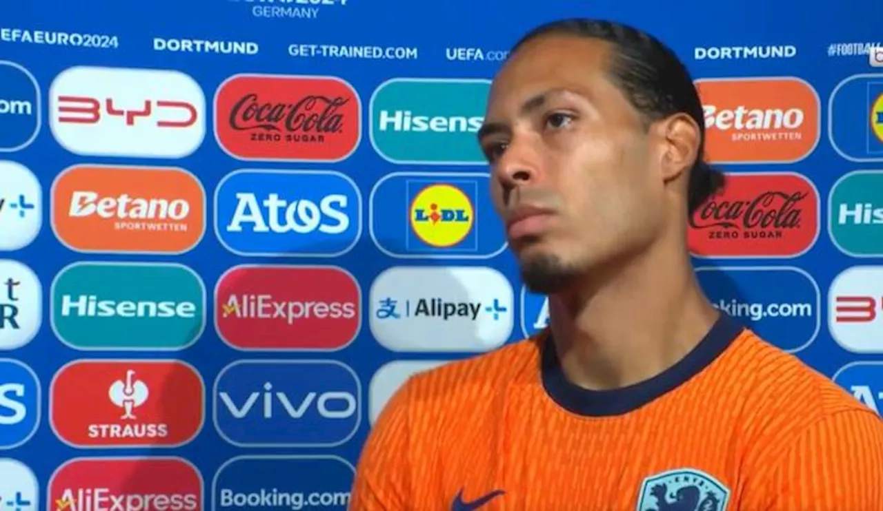 – Netherlands icon and Virgil van Dijk fume at referee Felix Zwayer after contr...