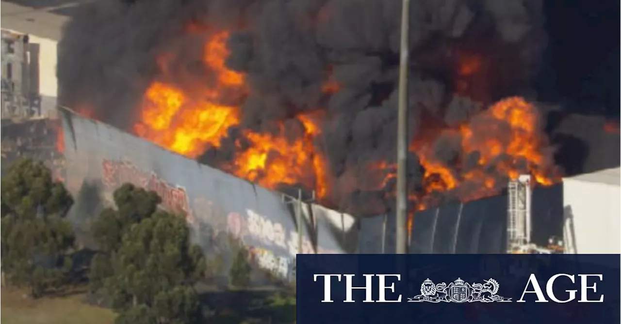 Chemical explosion triggers massive factory fire in Melbourne’s west