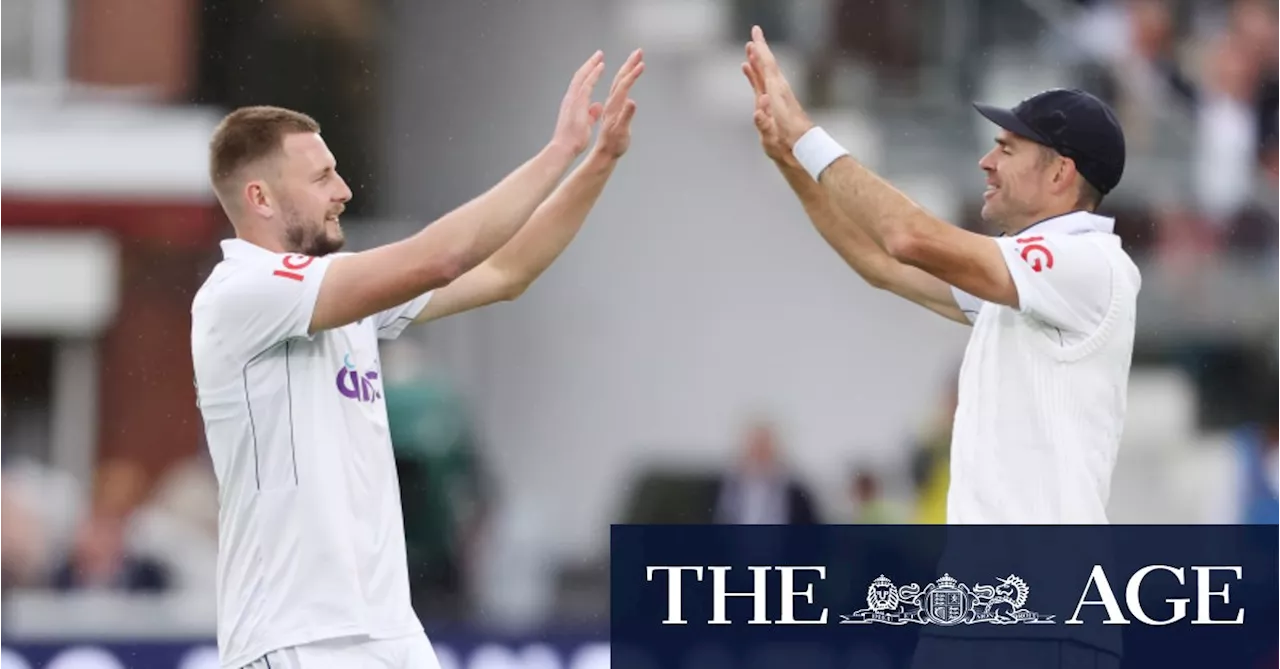 Newcomer thrives as cricket’s circle of life closes in on Jimmy Anderson