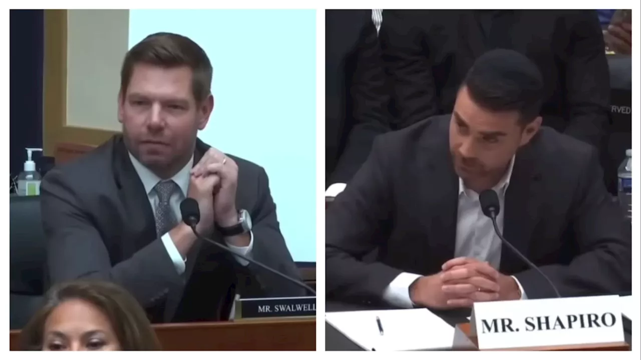 Eric Swalwell and Ben Shapiro Feud Over Project 2025