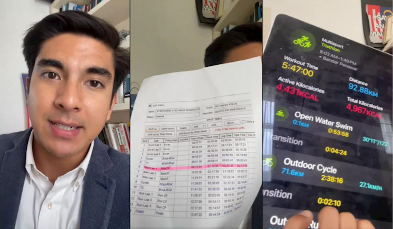 Syed Saddiq Akui Kesilapan Dalam 113 Triathlon Desaru 2024, Status Perlumbaan Bertukar DNF