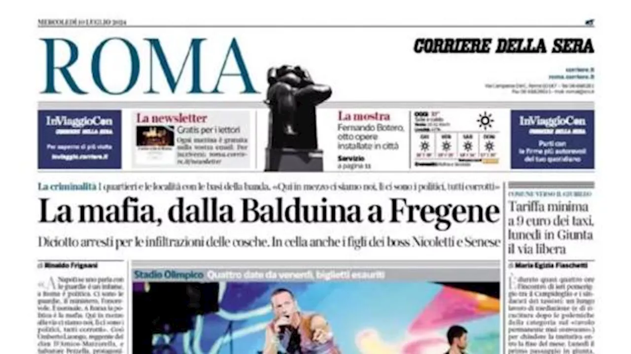 Il Corriere di Roma titola: “Immobile: 'Lazio fammi partire'. La Roma allontana Chiesa”