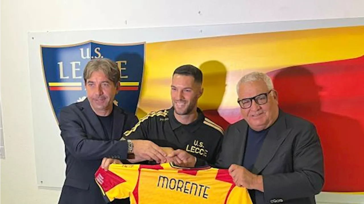 Lecce, Corvino presenta Morente: 'Già a gennaio avevamo fatto un'offerta importante all'Elche'