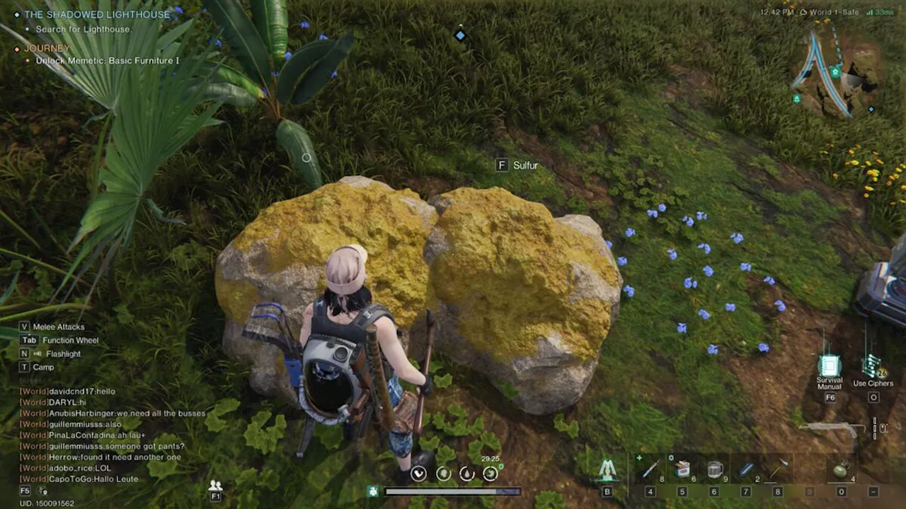 How to get Sulfur in Once Human