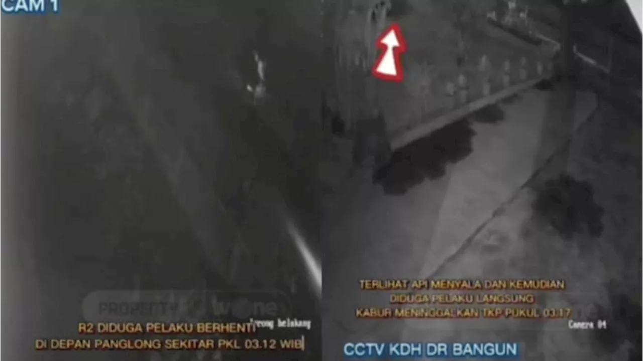 Terekam CCTV, Detik-detik Mengerikan 2 Eksekutor Bakar Rumah Wartawan di Karo