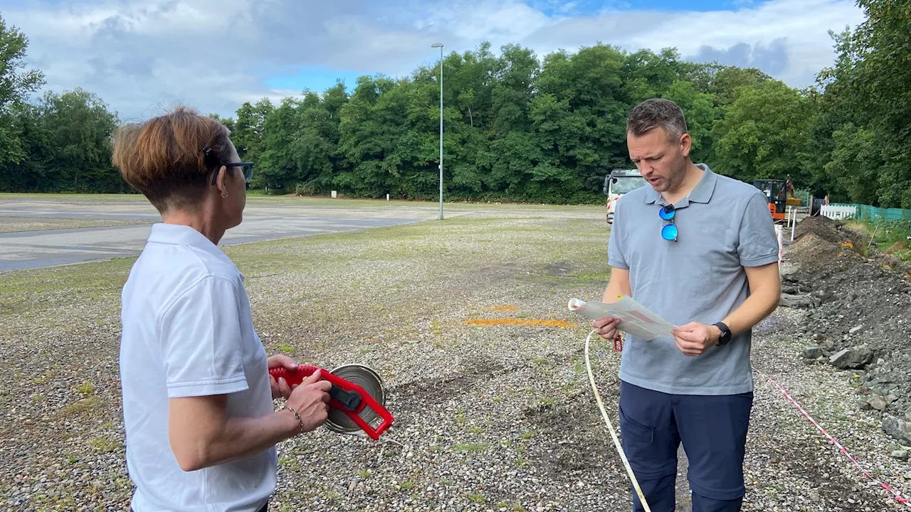 Kirmes-Puzzeln in Herne: Aufbau für Cranger Kirmes läuft