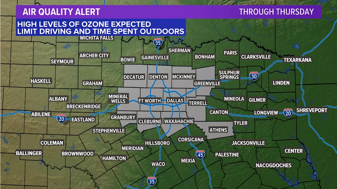 DFW Weather: Air Quality Alert issued for North Texas through Thursday