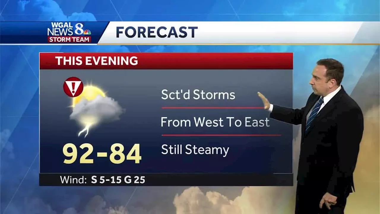 Alert: Scattered Storms, Possibly Severe This Evening, Still Steamy