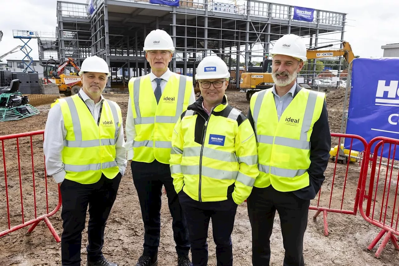 Major milestone reached on construction of new £19.2m low carbon heating research centre in Hull