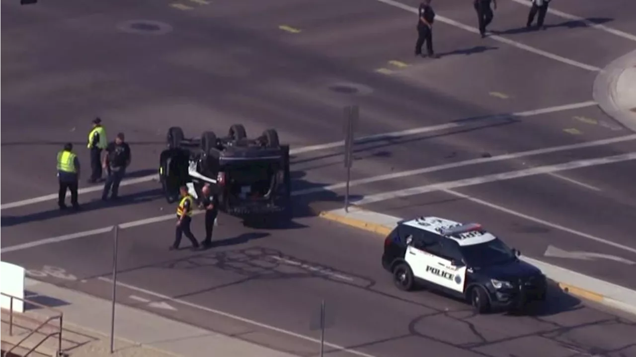 Police car involved in East Valley crash