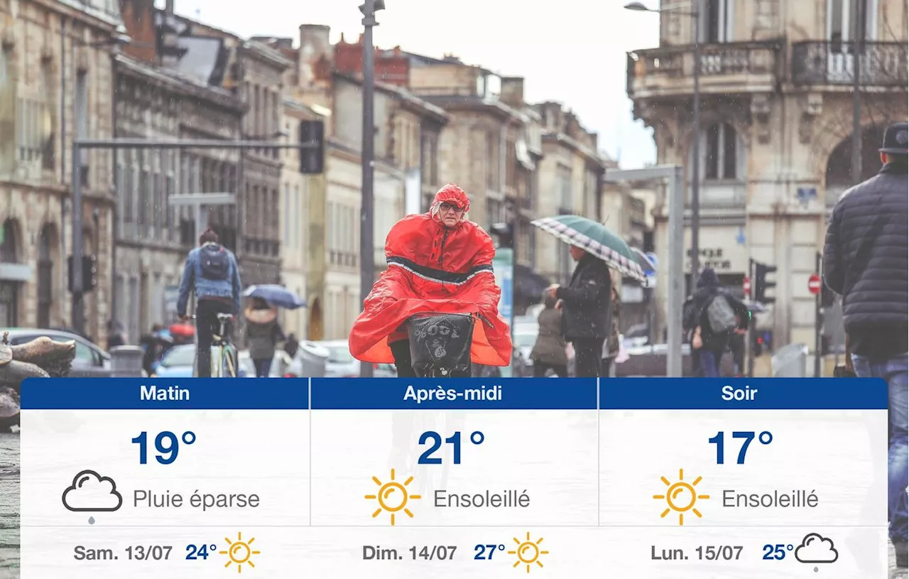 Météo Bordeaux: prévisions du vendredi 12 juillet 2024