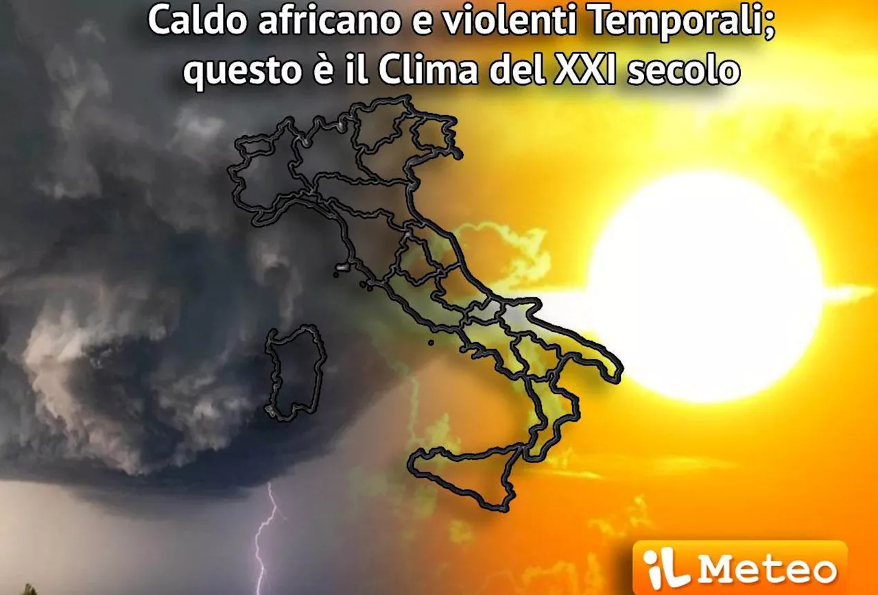 Meteo, oggi e domani l'apice del caldo africano: da venerdì rischio violenti temporali al Nord