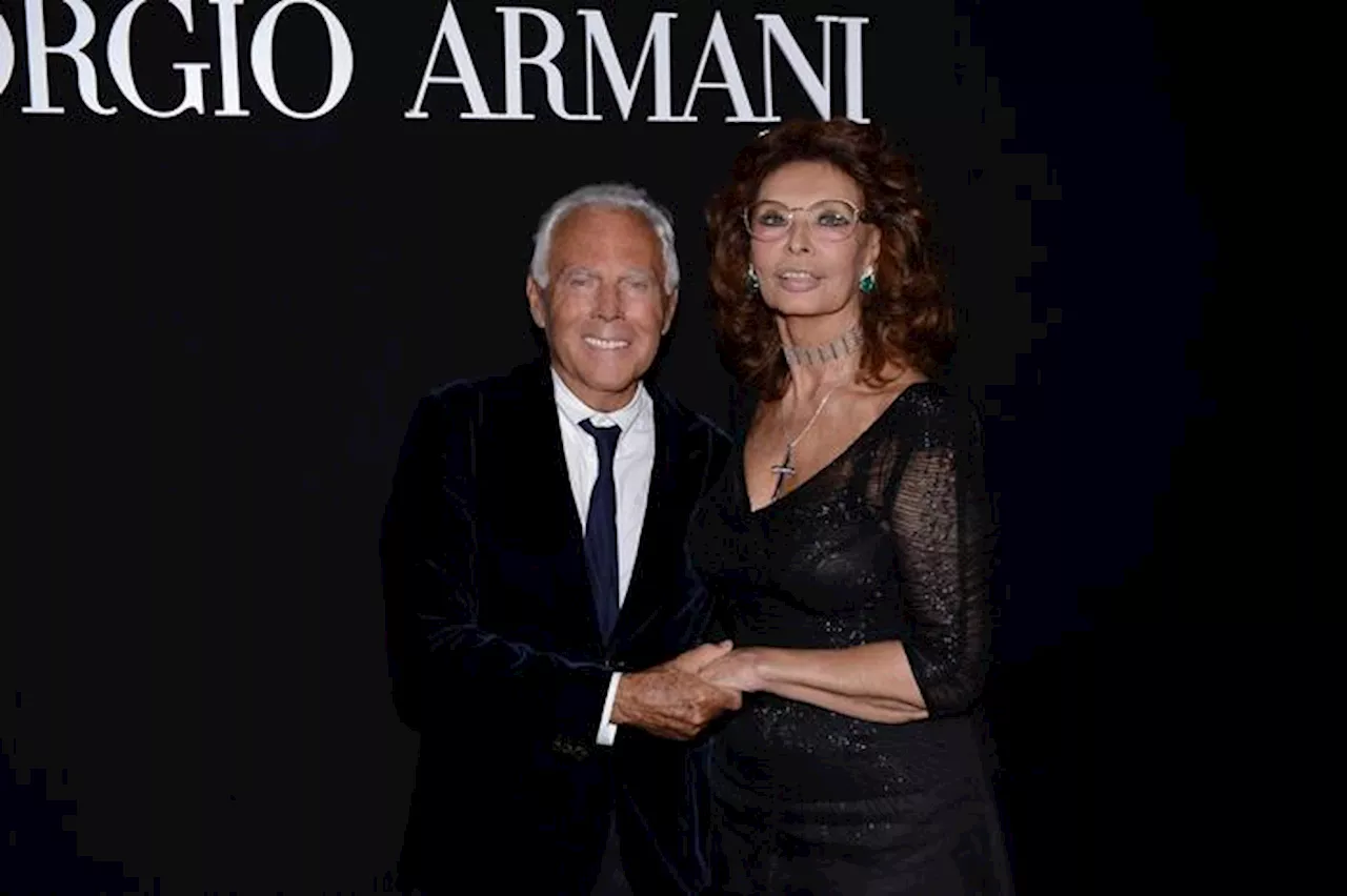 Sophia Loren celebra los 90 de su amigo Giorgio Armani