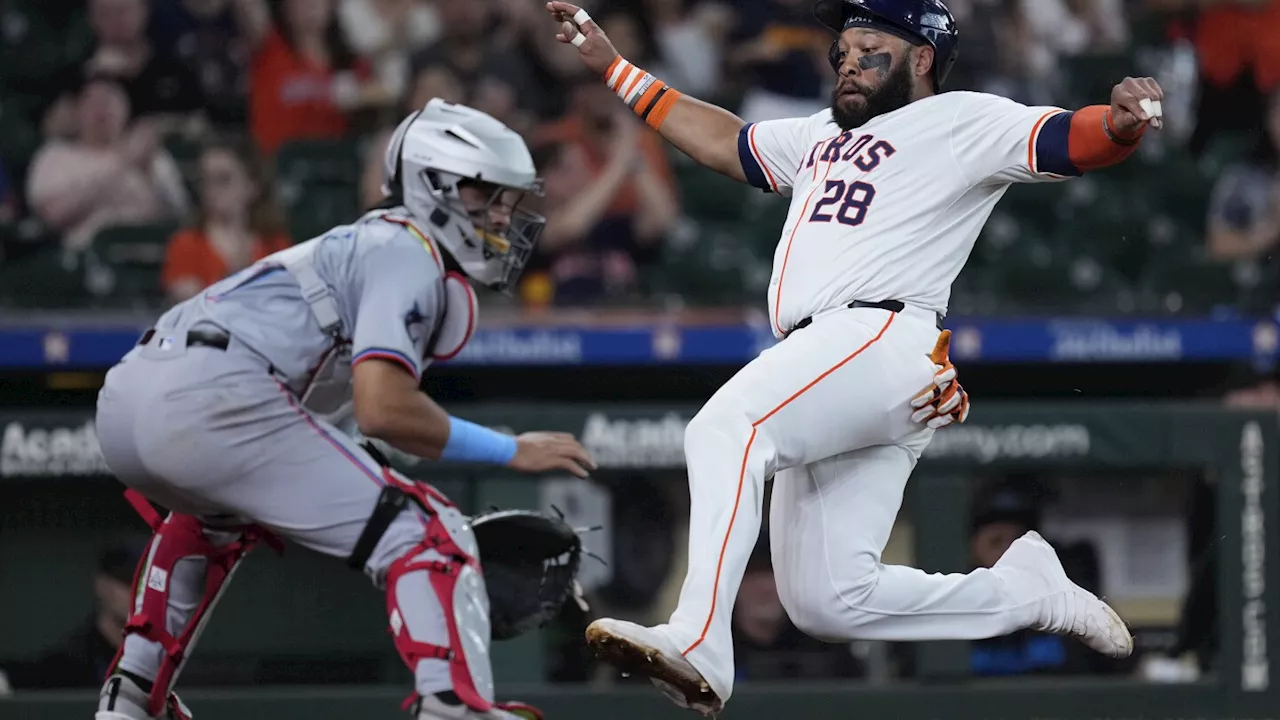 Framber Valdez strikes out 10 in 7 innings, Joey Lopefido homers as Astros beat Marlins 9-1