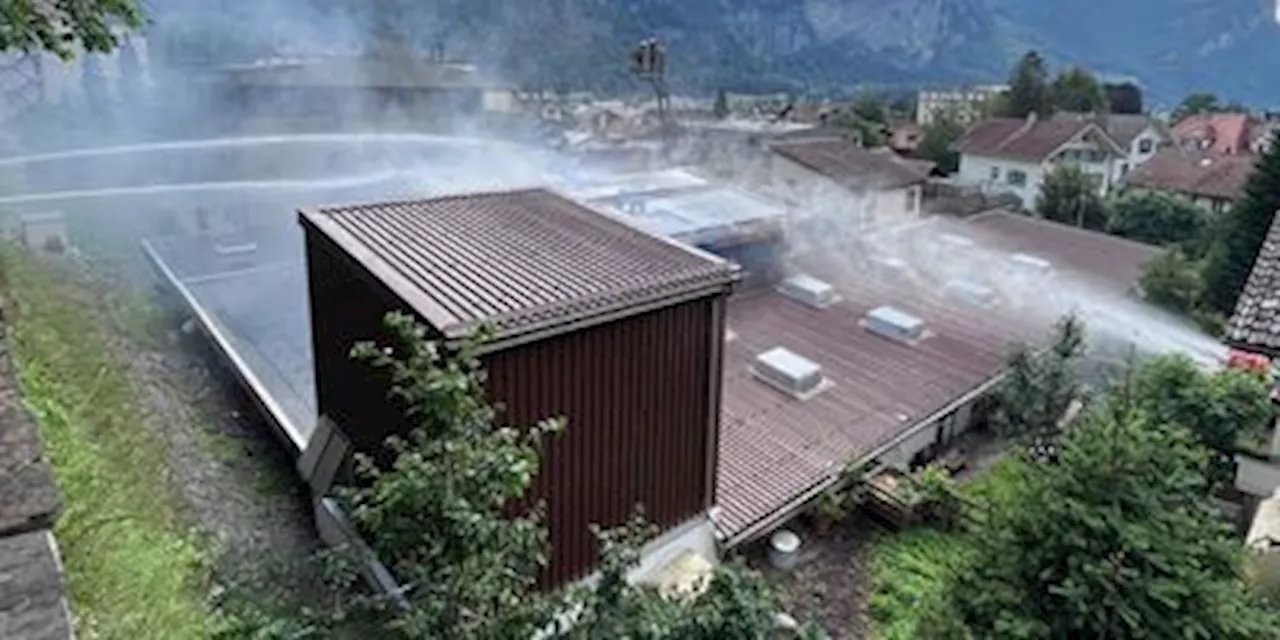 Brand in Meiringen: Feuer verwüstet Schreinerei