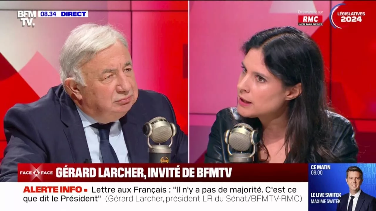Gérard Larcher: 'Il va falloir qu'à l'Assemblée nationale, le sens des responsabilités l'emporte'