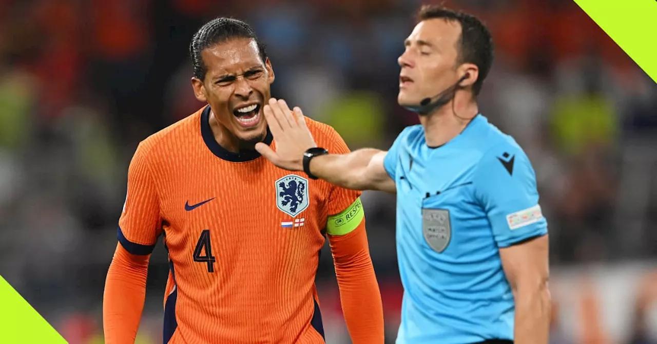 Euro 2024: Van Dijk Appears to Claim That Referee ‘Robbed’ Netherlands in Semifinal Tie vs England