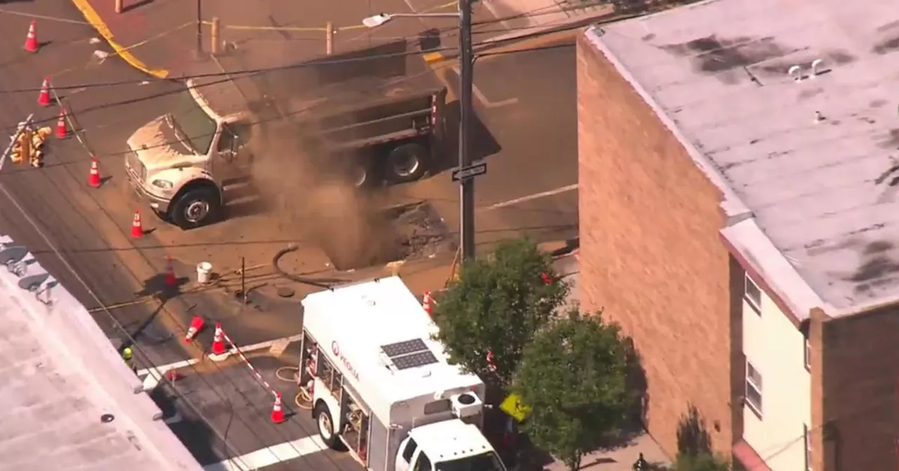 Major gas leak in Union City, New Jersey