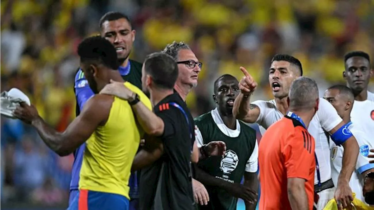 Detik-Detik Baku Hantam Kolombia Vs Uruguay di Copa America