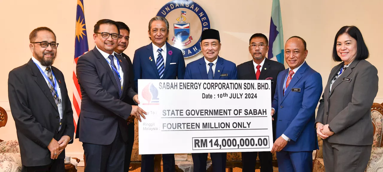 Sabah receives RM14 million dividend from Sabah Energy Corporation