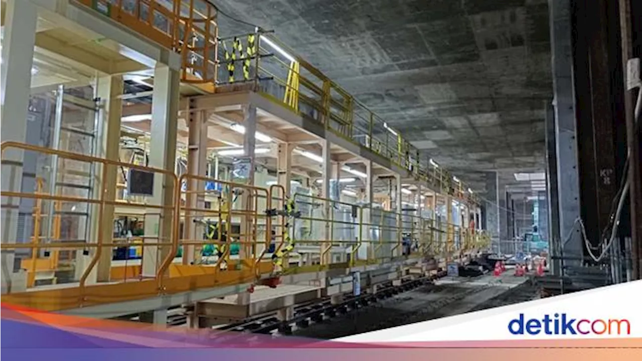 Mengintip Progres Pembangunan Stasiun MRT Glodok-Kota