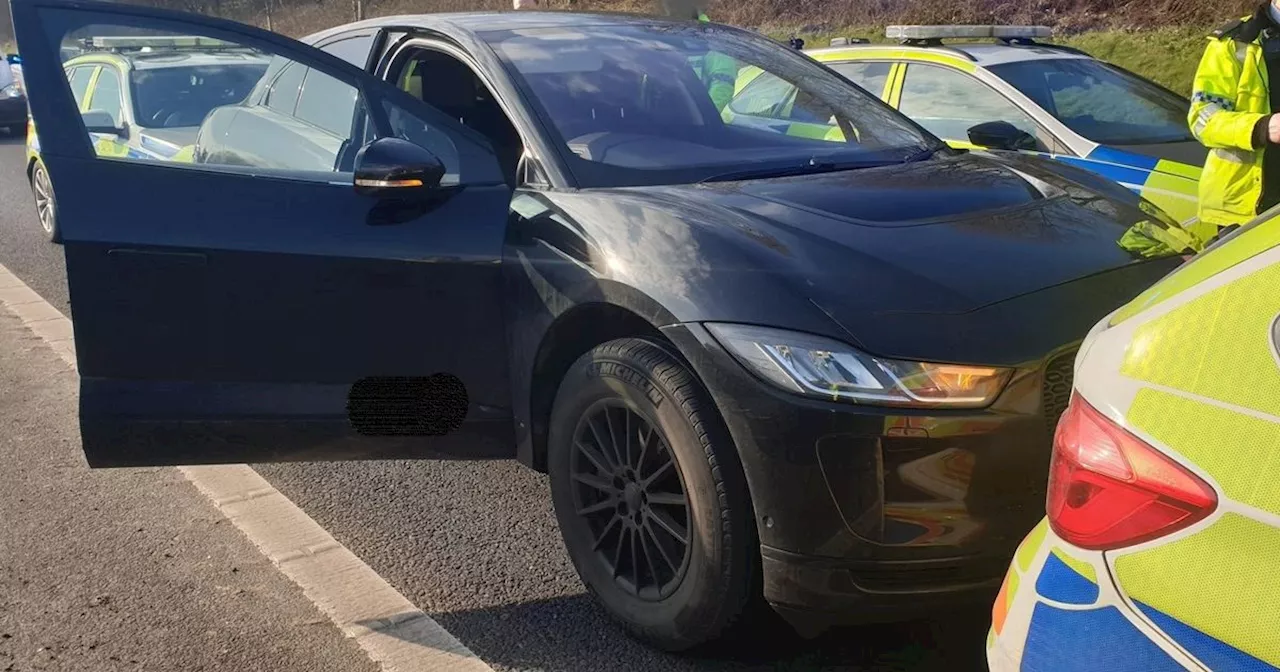 Police give update months after Jaguar boxed in on M62