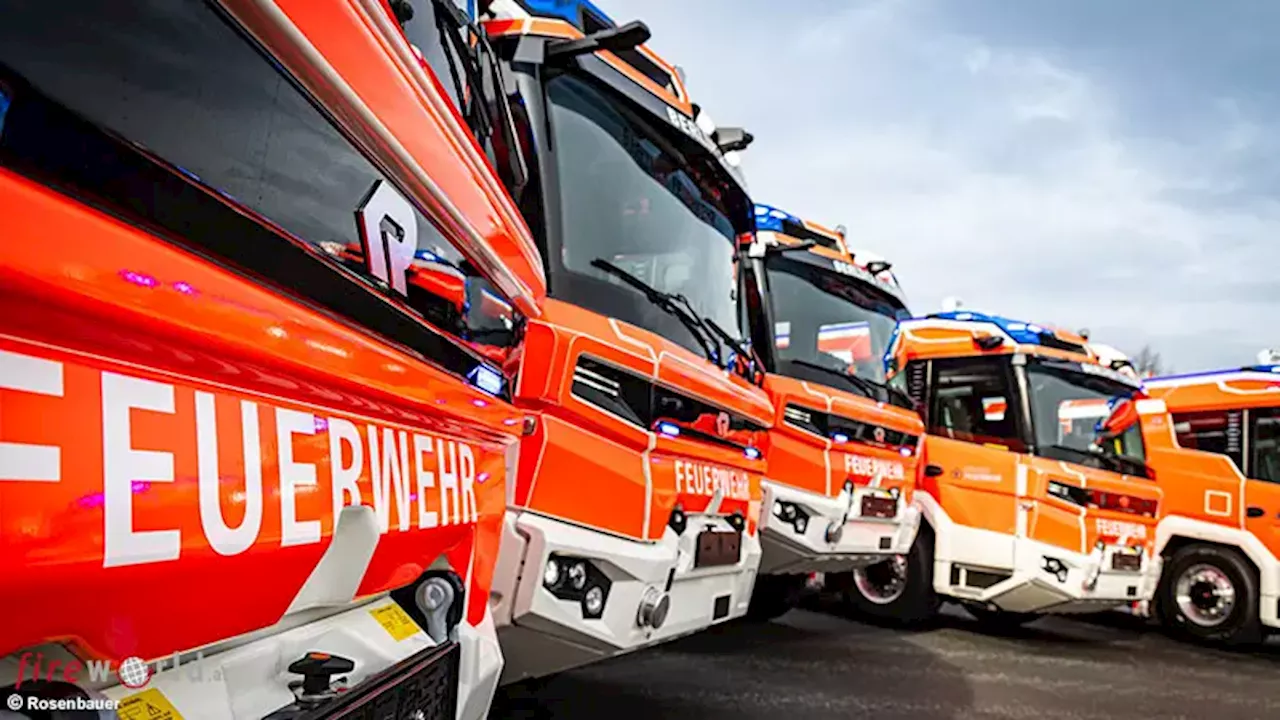 Feuerwehr Berlin kauft fünf weitere elektrische Rosenbauer-Löschfahrzeuge (RT)