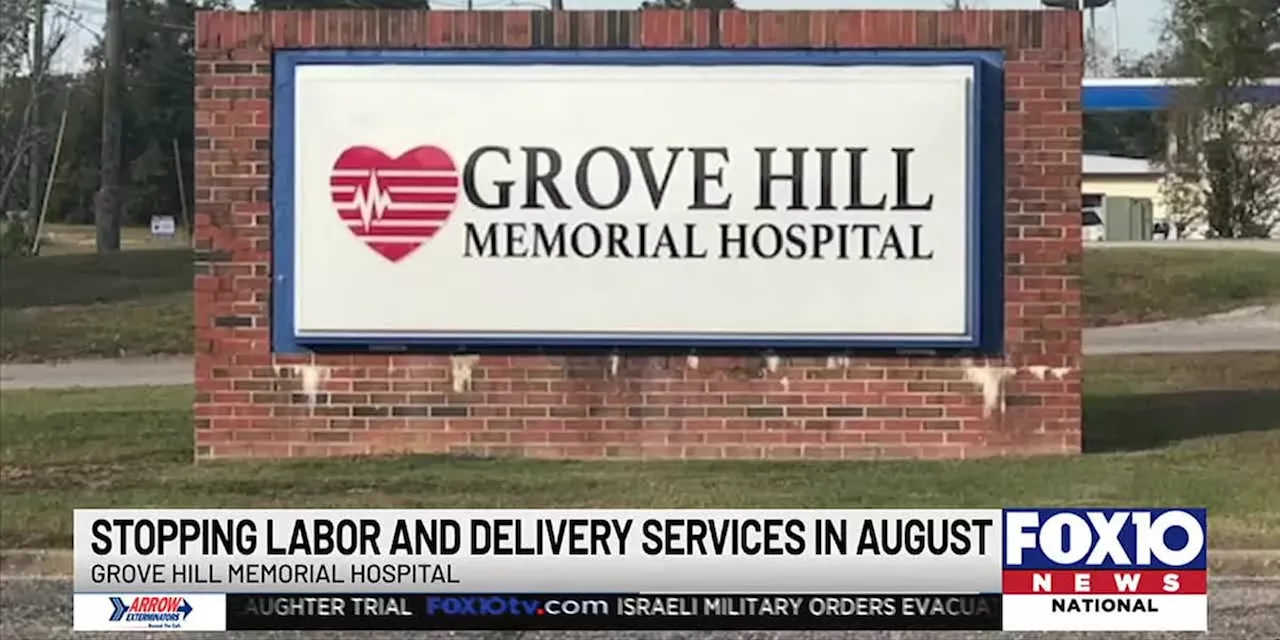 Grove Hill Memorial Hospital to end maternity services