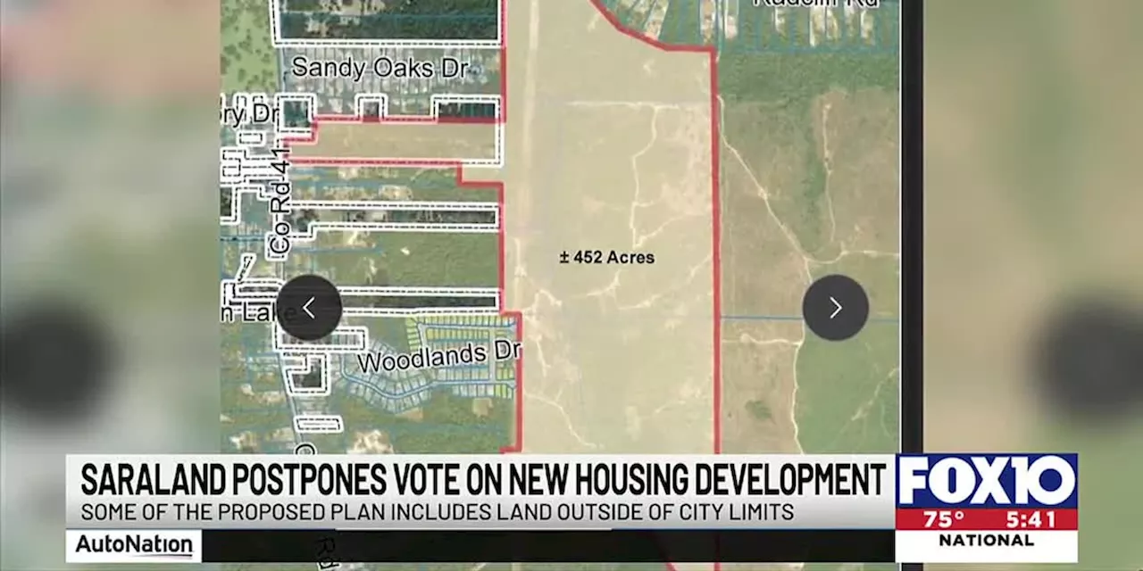 Saraland residents voice concerns over 750-home development proposal