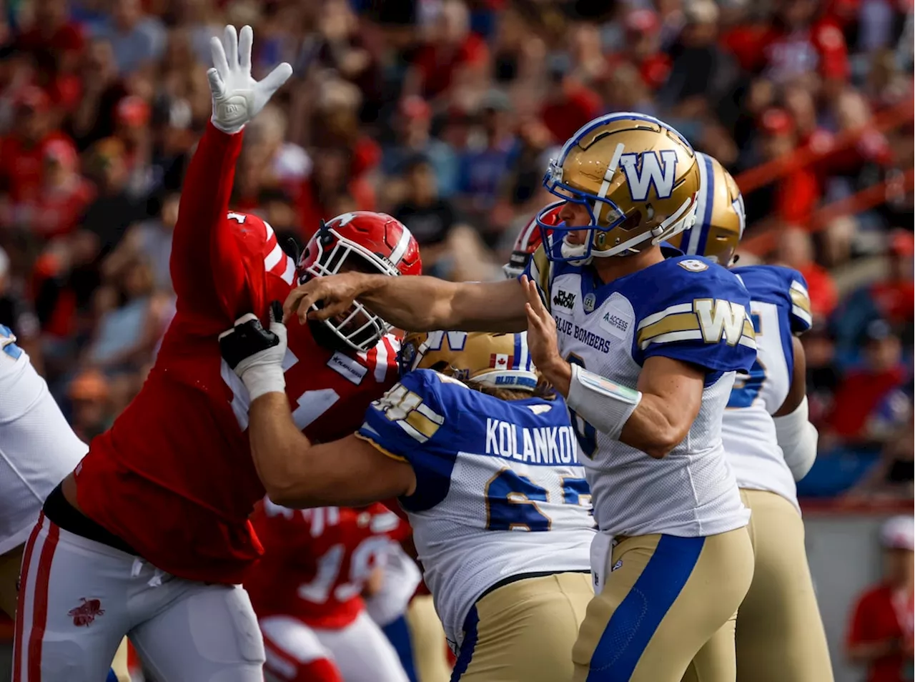 Collaros looks to ignite Winnipeg’s passing game in return to Blue Bombers’ lineup