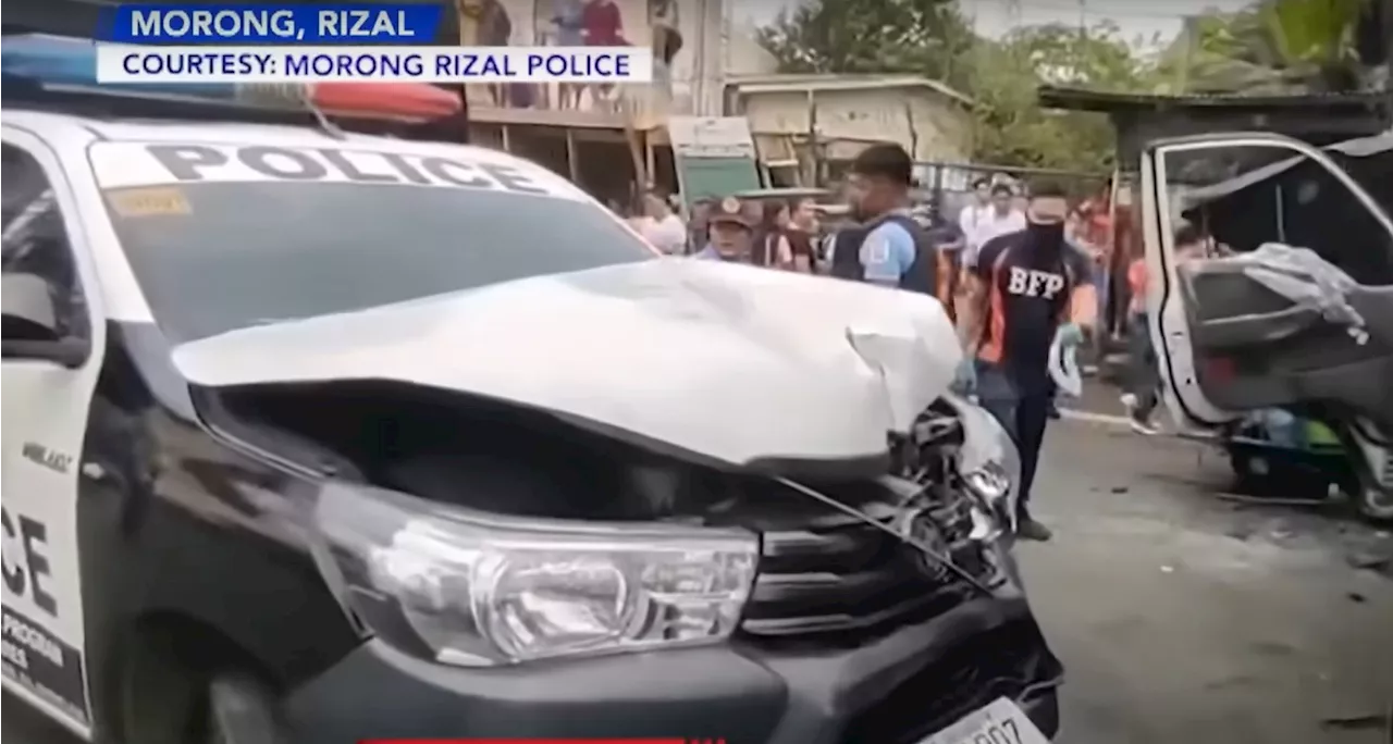 3 dead, 6 hurt after man flees in police car in Morong, Rizal