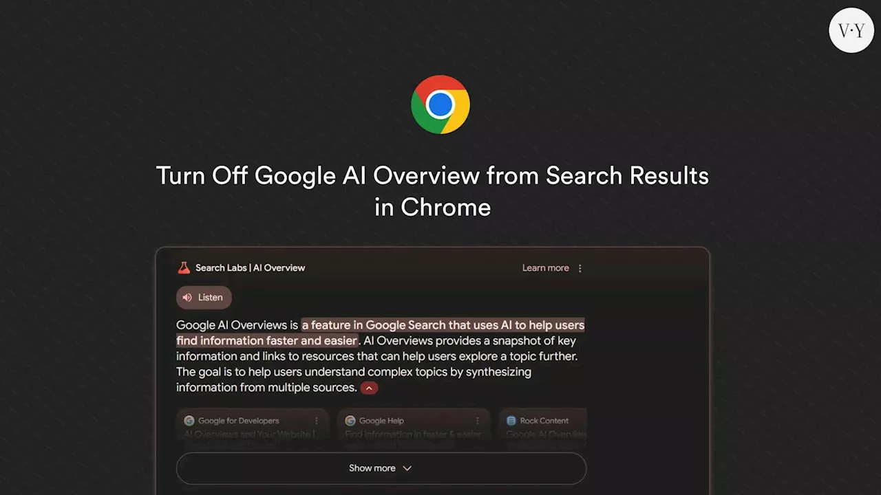 How Turn Off Google AI Overview From Search Results in Chrome