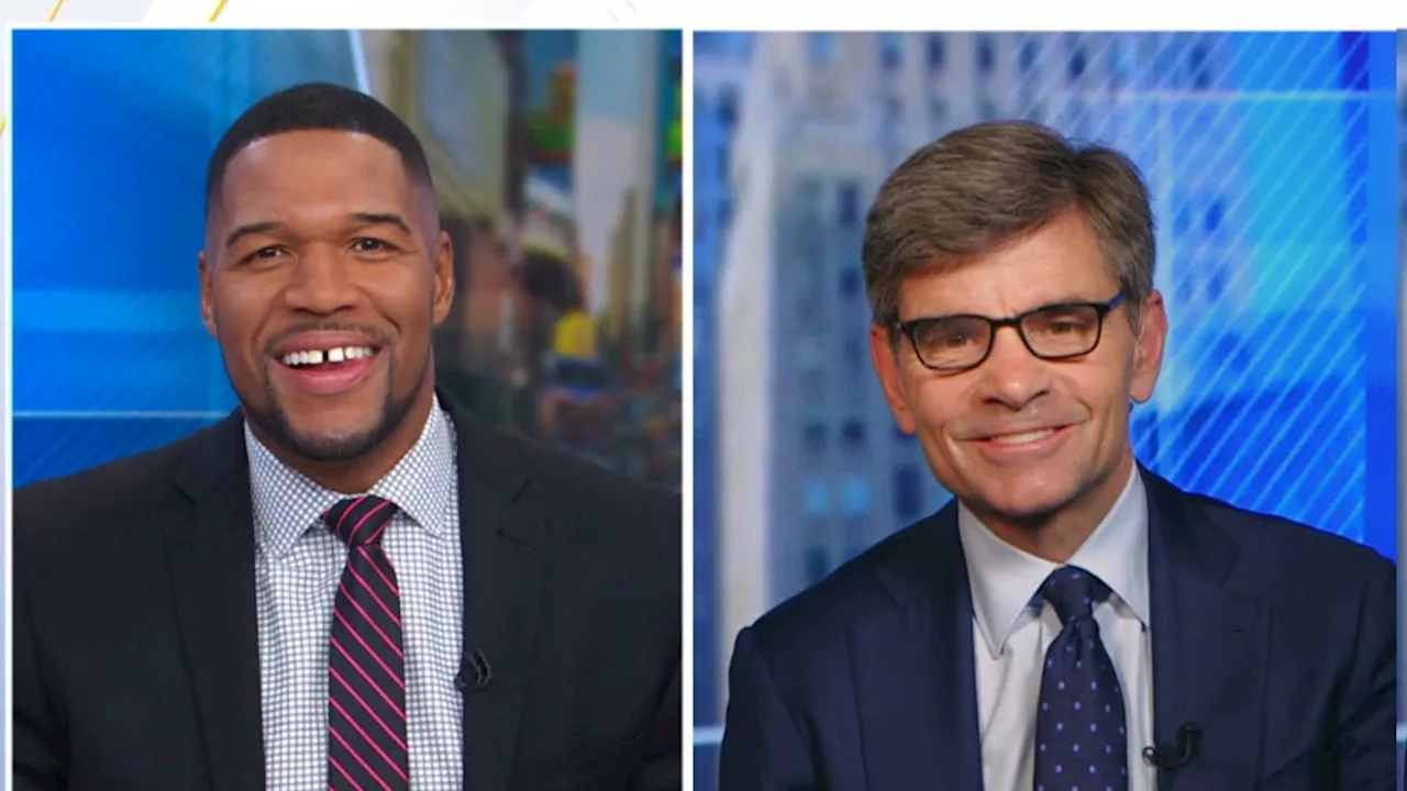 GMA's Michael Strahan and George Stephanopoulos 'clash' on-air during must-see moment