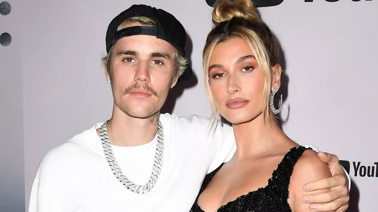 Hailey Bieber glows in new photos showcasing her growing baby bump