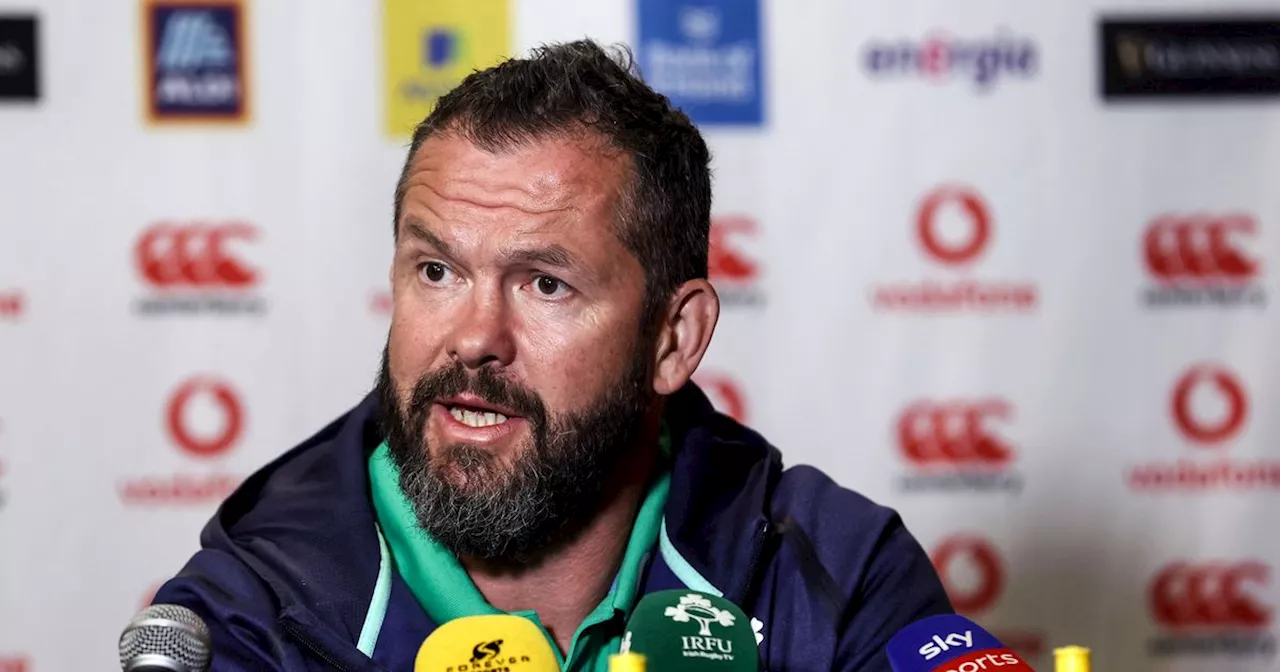 Andy Farrell demands more from Ireland as Peter O'Mahony drops to the bench