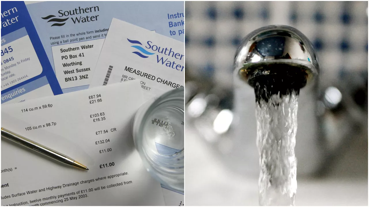 Household water bills set to rise by £19 a year over the next five years