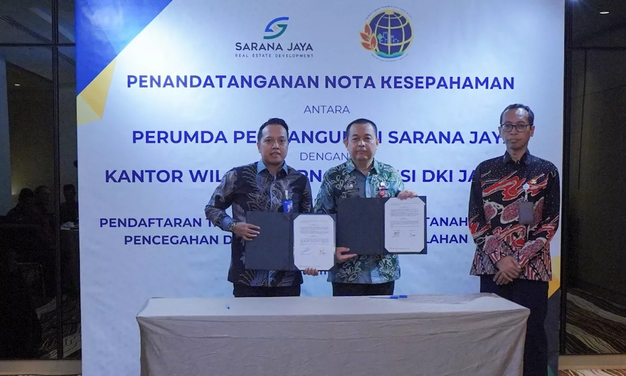 Tingkatkan Layanan Pertanahan, Sarana Jaya & Kanwil BPN DKI Jakarta Jalin Kerja sama