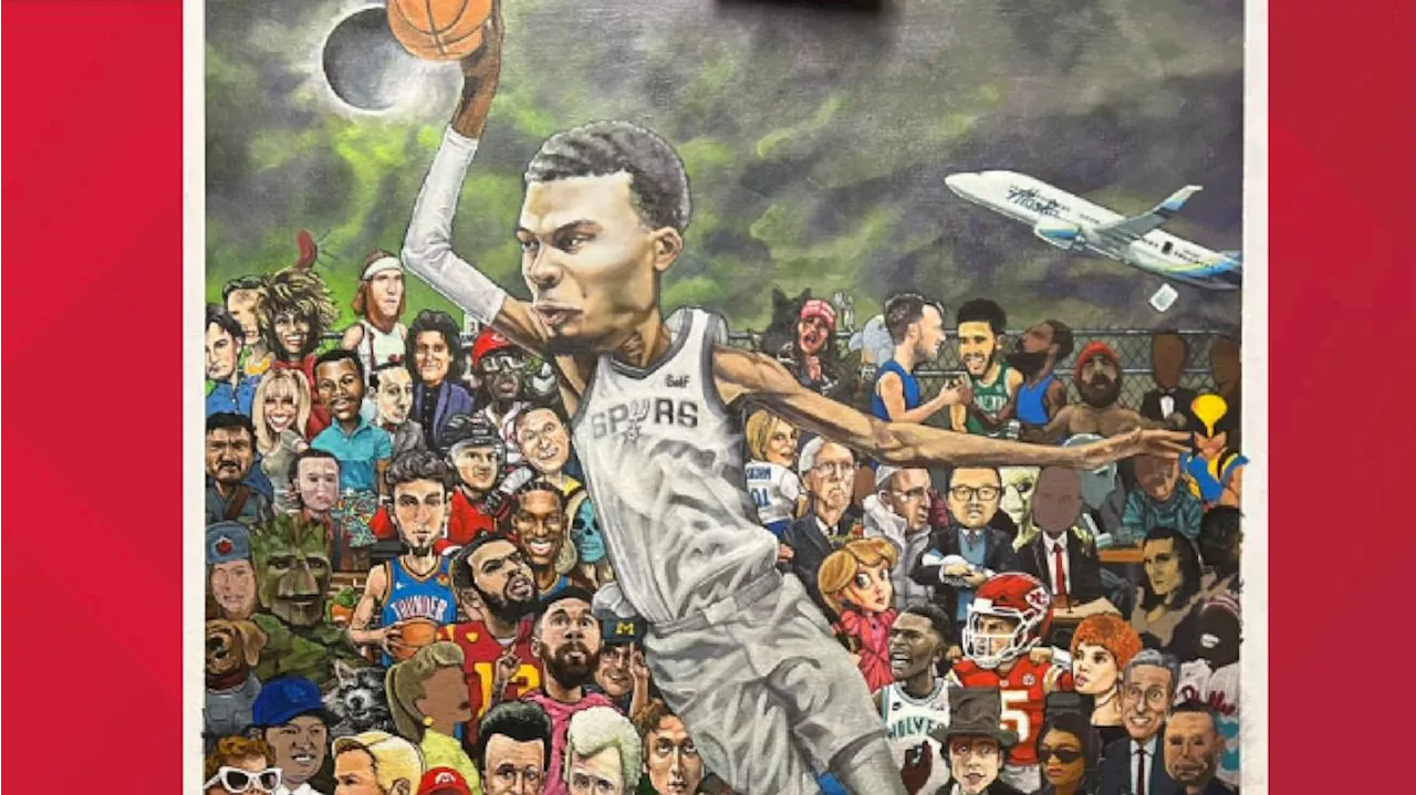 Check out this awesome nostalgia-filled Victor Wembanyama painting; Juan Nunez inks deal with Barcelona