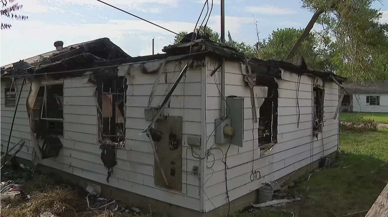 Family believes downed power lines sparked fire that destroyed their home