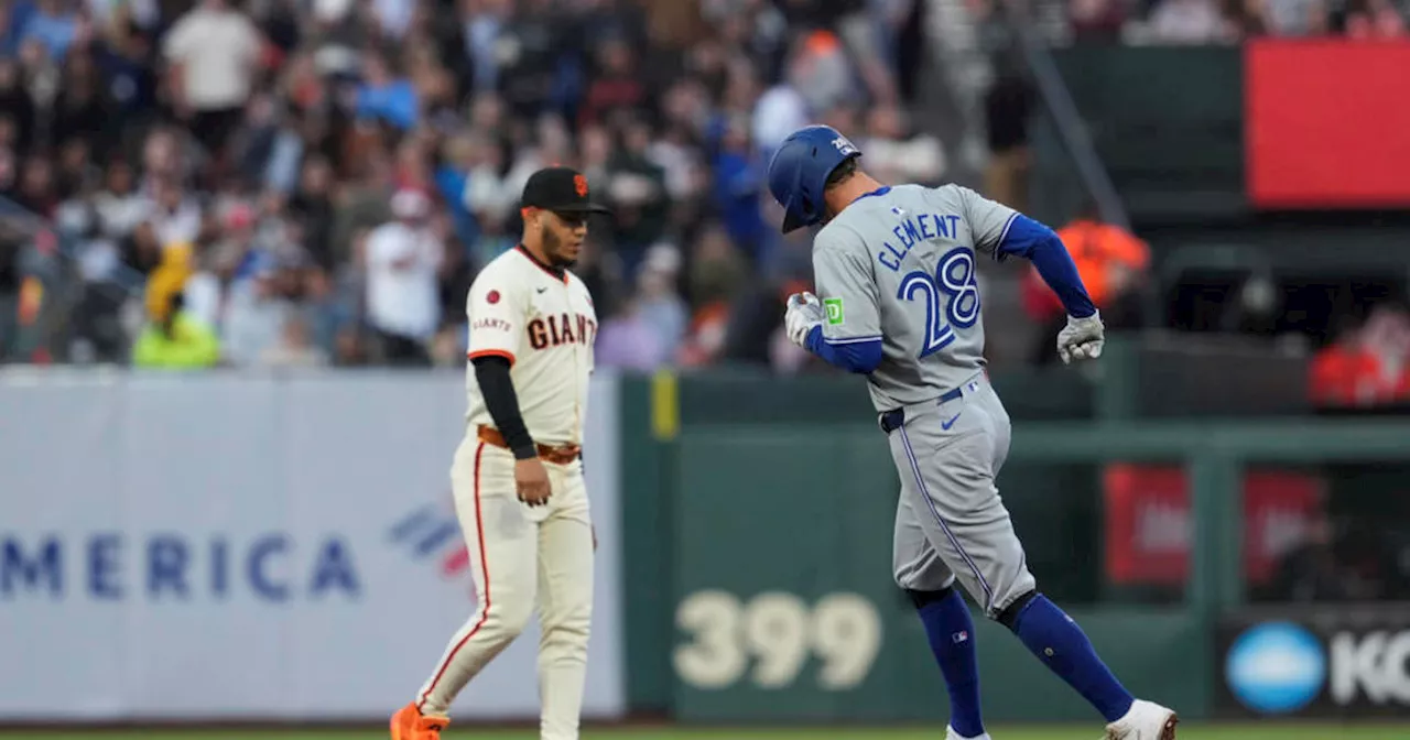 Giants lose to Blue Jays 10-6 after 3-run homer