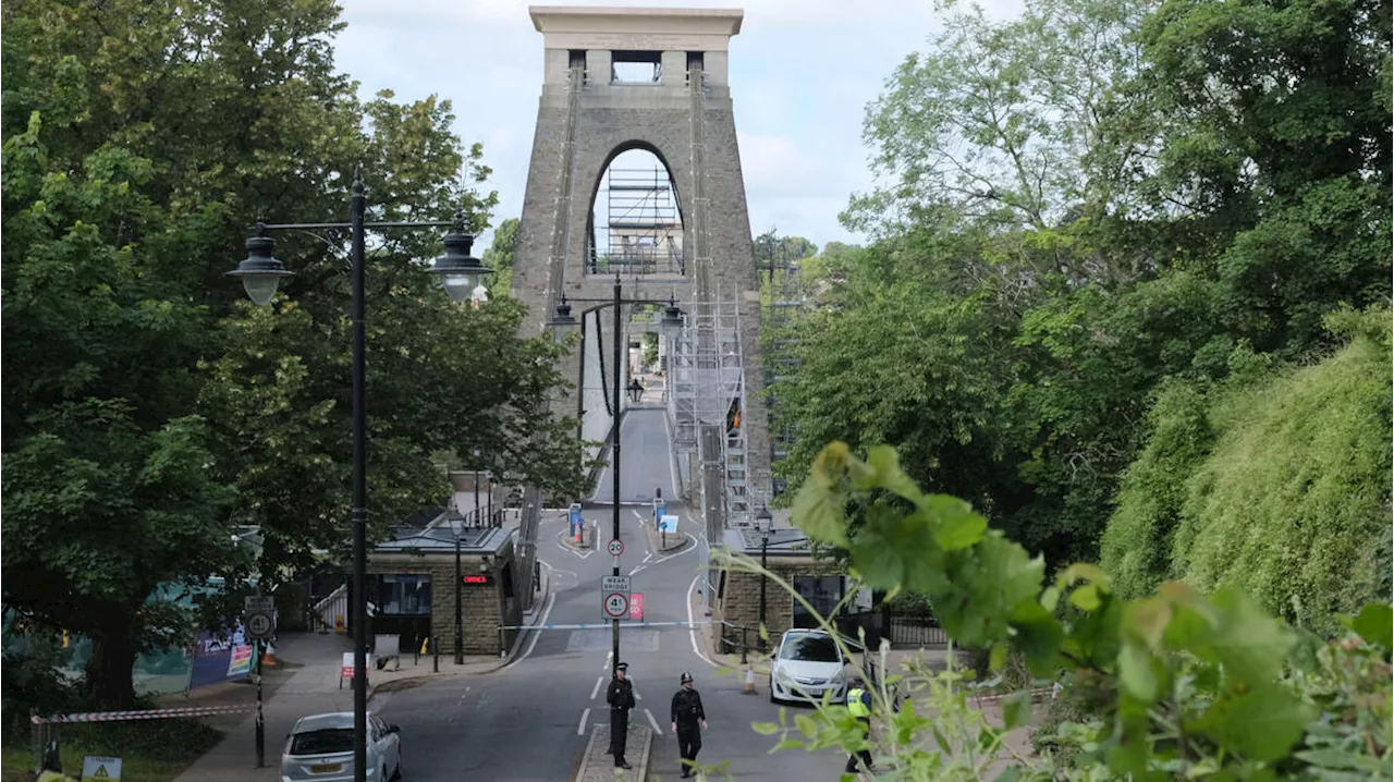 Manhunt after two suitcases filled with human remains found at Clifton Suspension Bridge