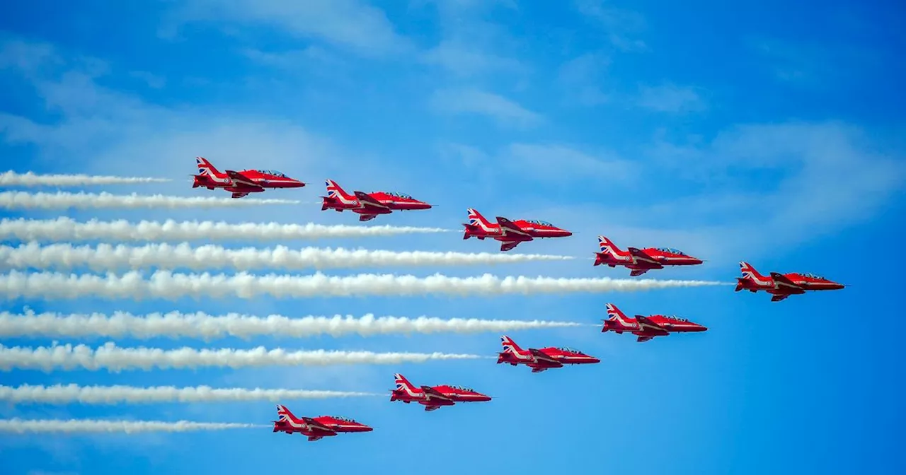 You will be able to see the Red Arrows fly over Greater Manchester this weekend