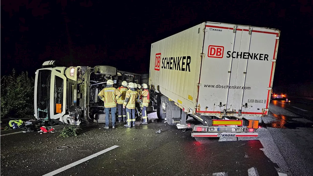 Nach Unfall mit Gefahrgut-Lkw auf A2: Autobahn wieder frei