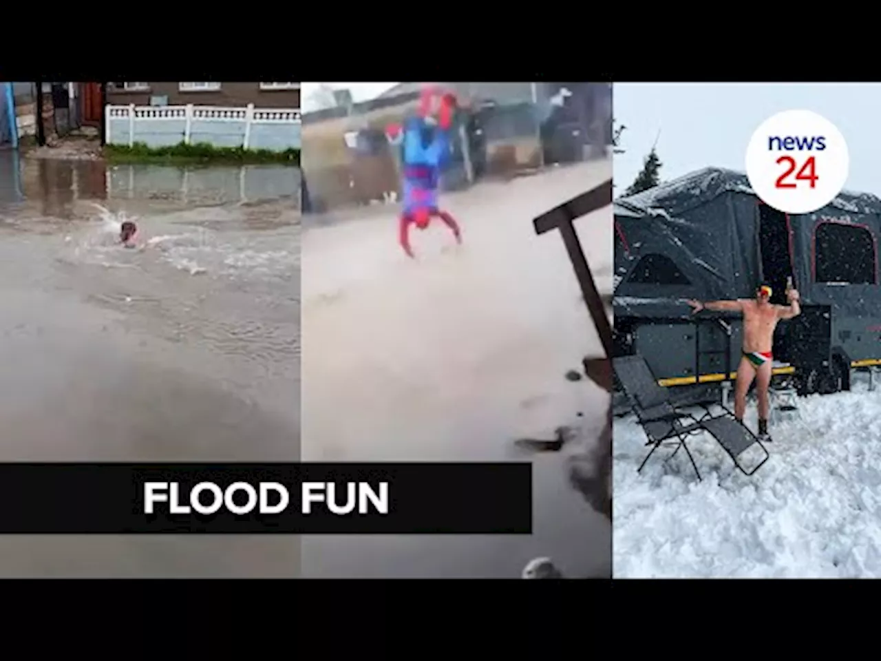 Spider-Man swings into Khayelitsha, Speedo-Man hangs out in Matroosberg: Finding fun in floods