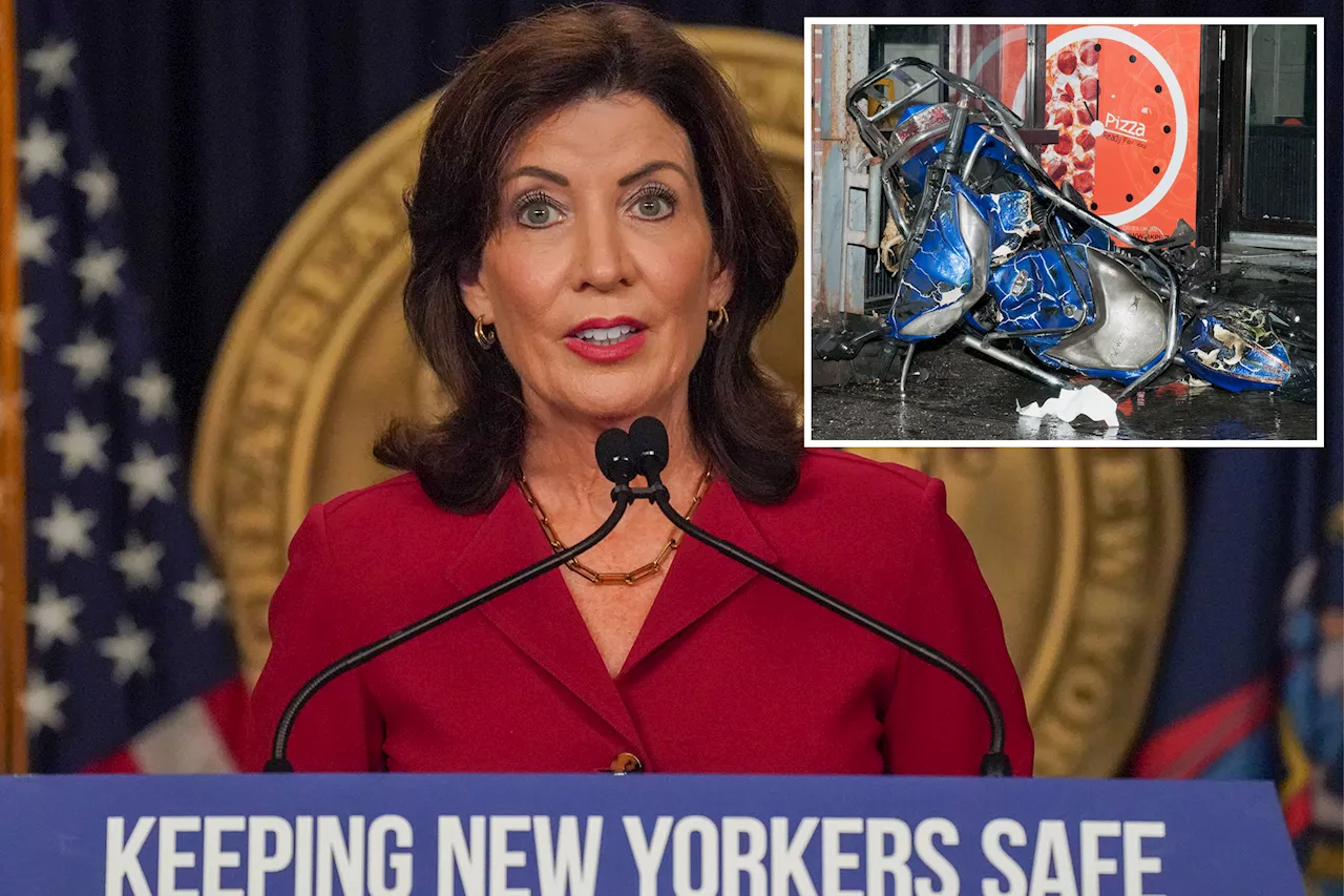 Hochul signs bills to extinguish deadly e-bike battery fires that killed 18 in NYC