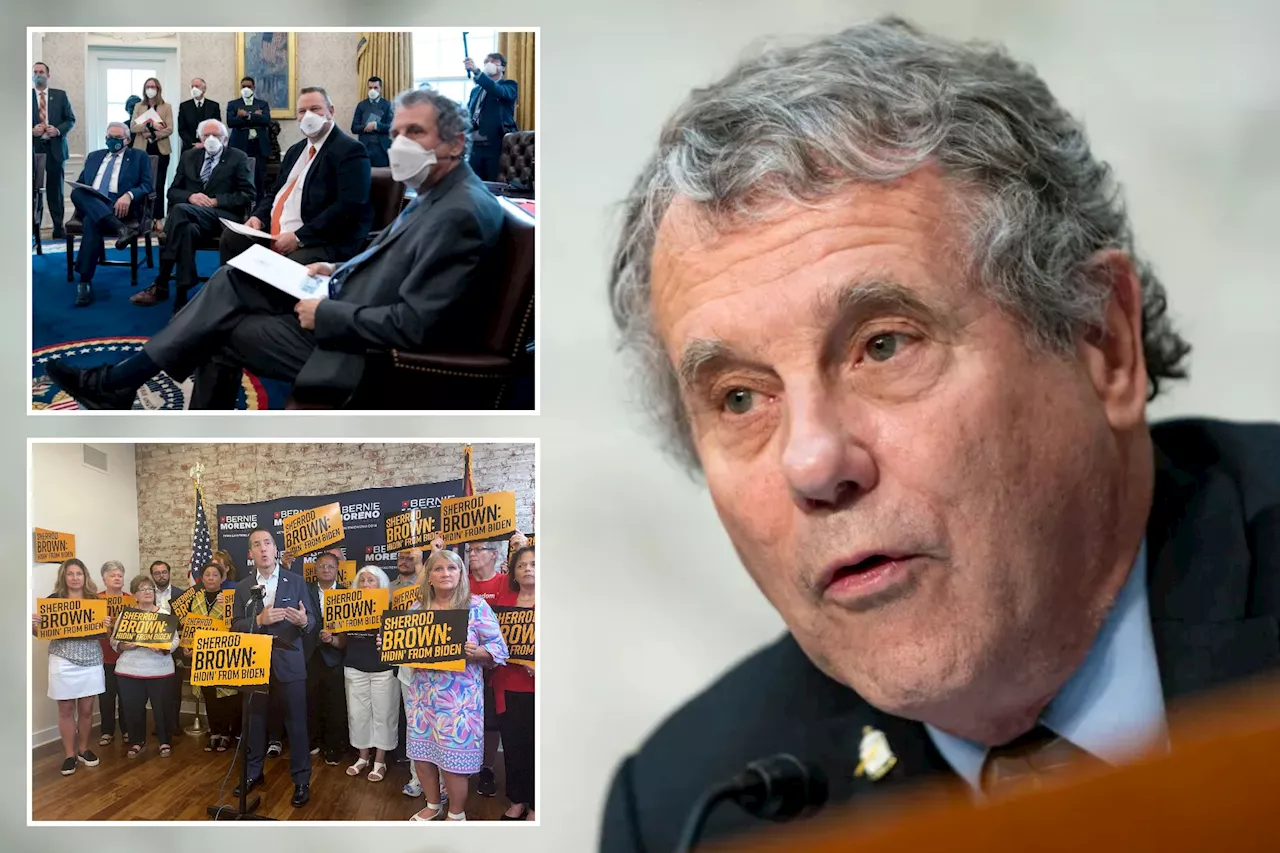 Ohio Sen. Sherrod Brown dodges reporters, skips Dem meeting to discuss the president's future