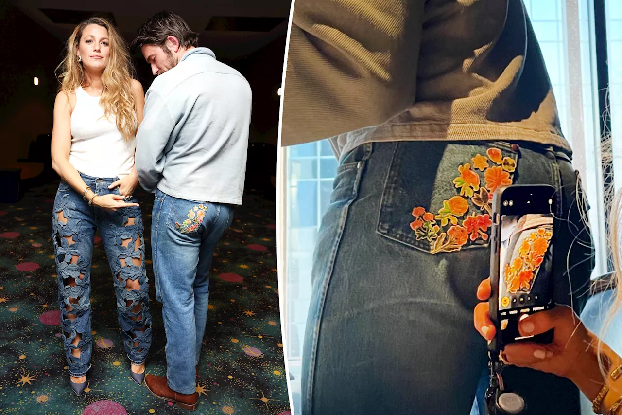 Blake Lively reveals she 'handmade' her 'It Ends With Us' co-star's floral jeans